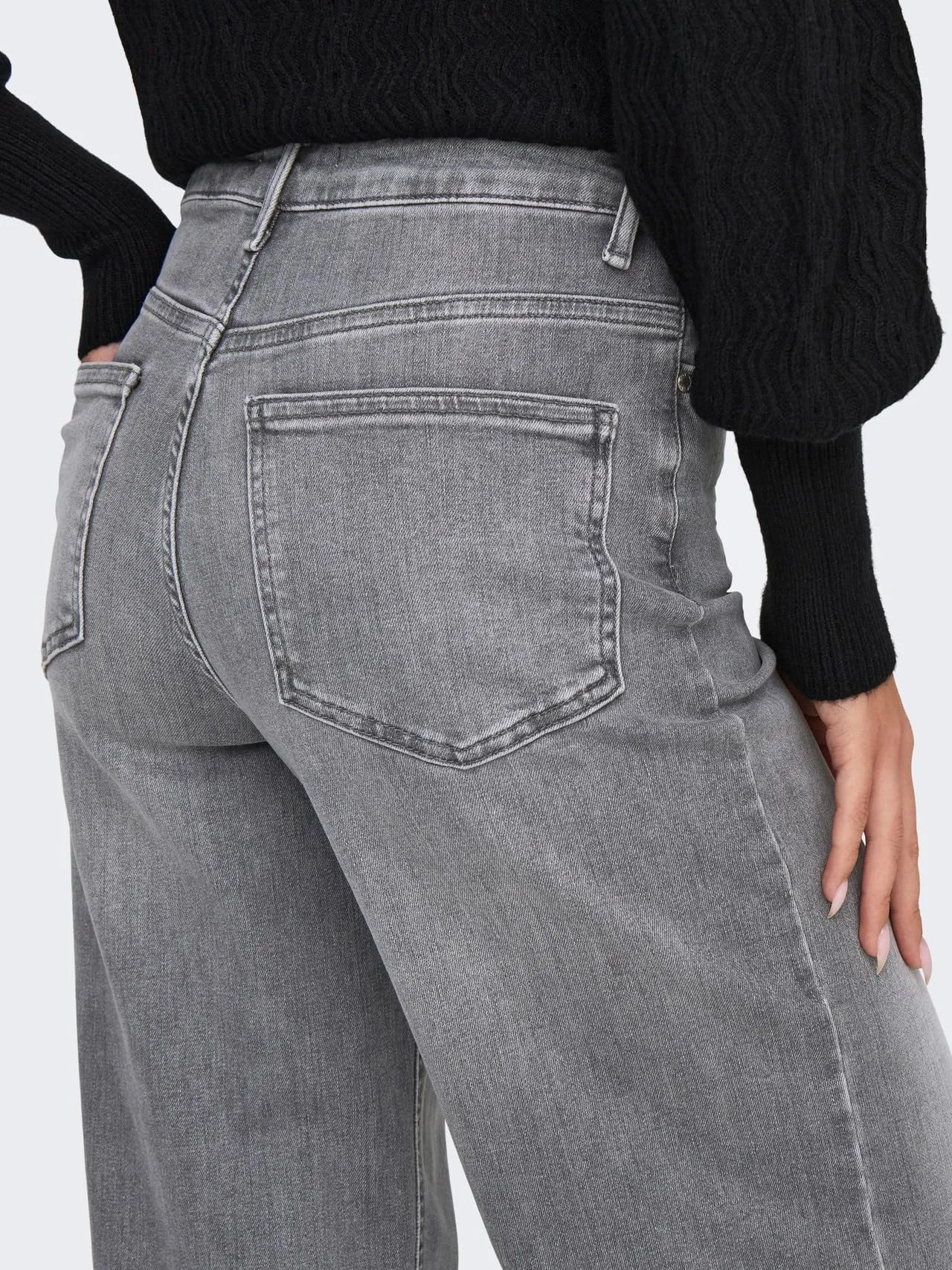 ONLY Onlmadison Blush HW Wid DNM Rea0938 Noos Light Grey Denim M/30L - immagine 6