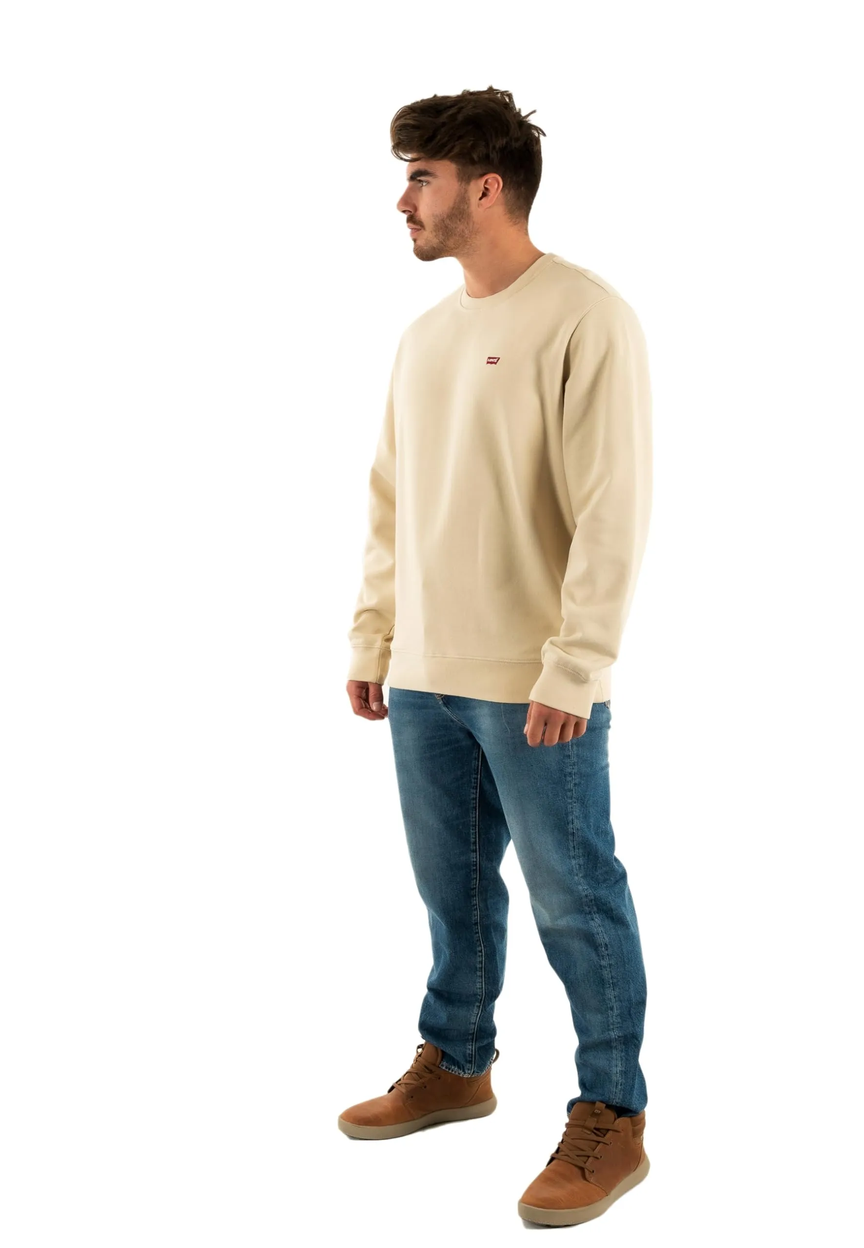 Levi's Original Crew Men's Sweatshirt, Fog French Terry, XL - immagine 1