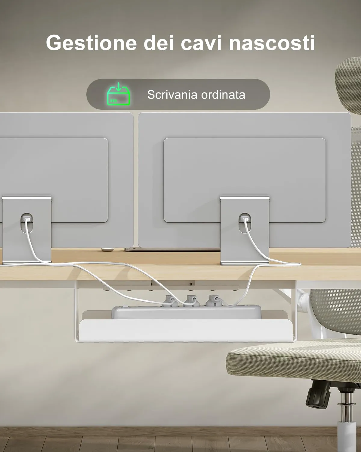 Devoko Scrivania Regolabile in Altezza 160x80 cm Rovere con Ruote - immagine 5