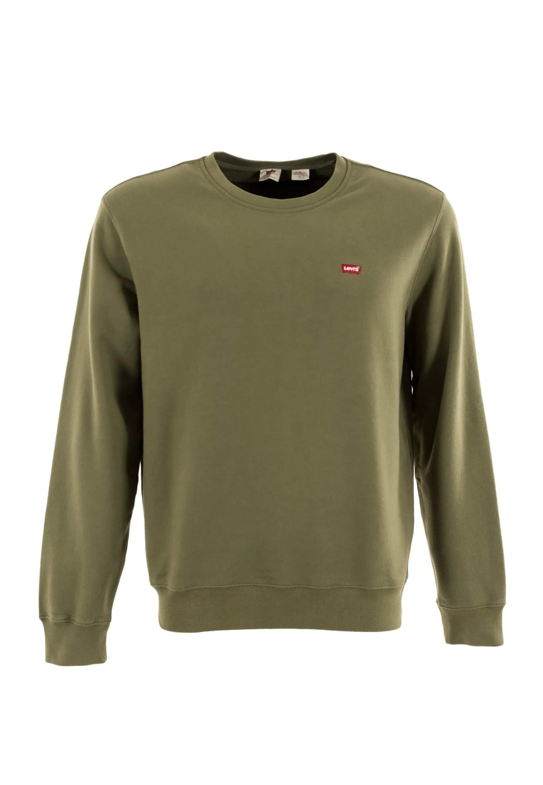Levi's Crew Felpa Uomo - Moss Olive 0908736 French Terry - S - immagine 6