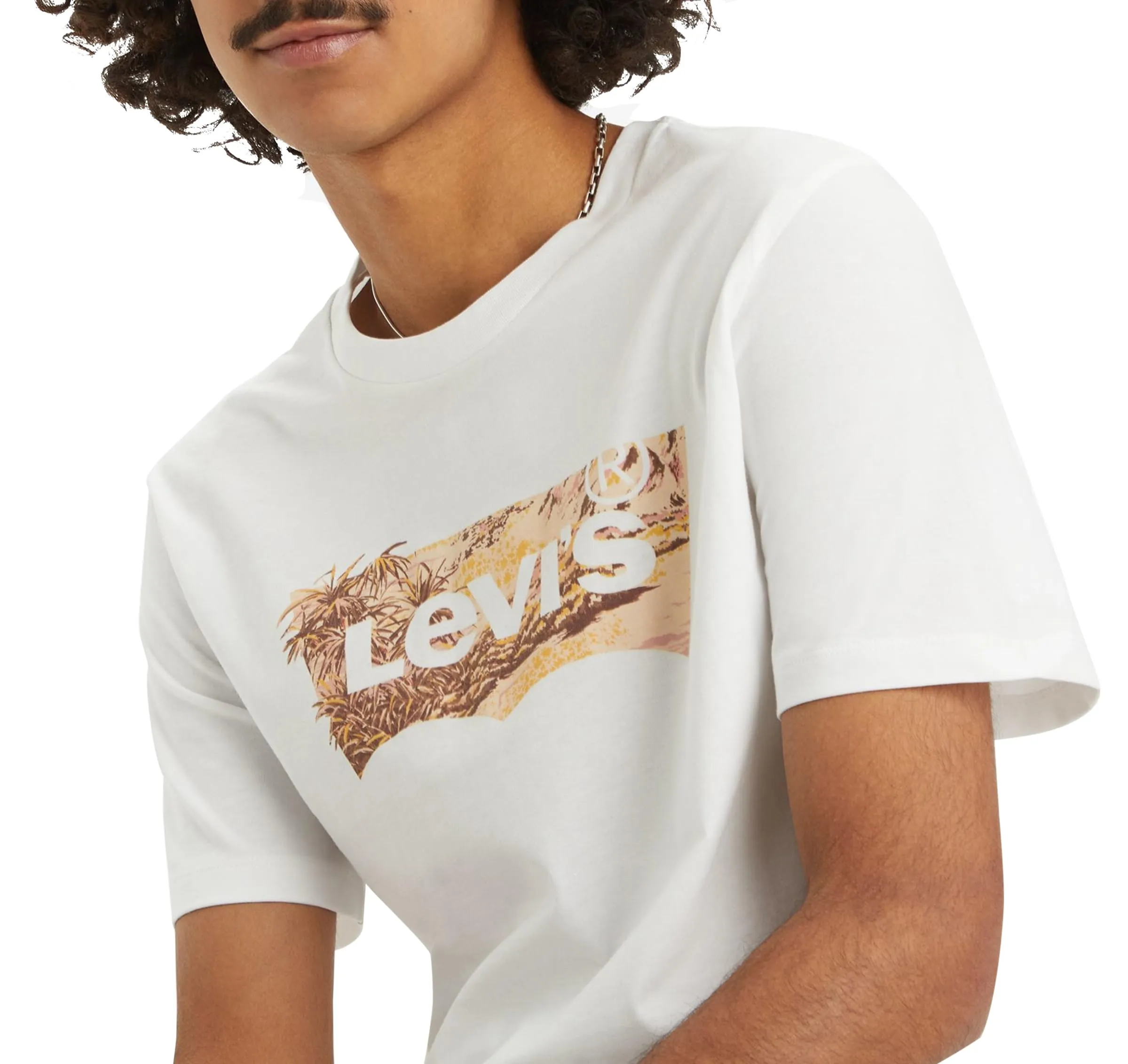 Levi's Graphic Crewneck T-Shirt Tropical Batwing White+, XS - immagine 3