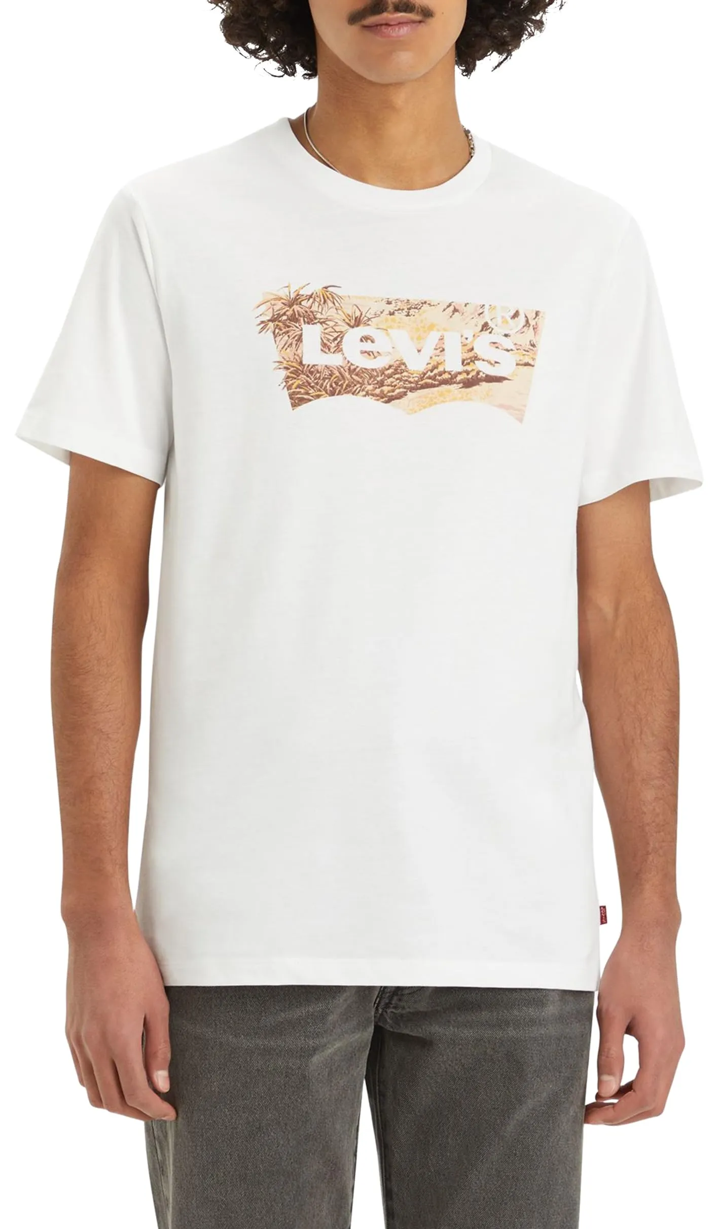 Levi's Graphic Crewneck T-Shirt Tropical Batwing White+, XS - immagine 4