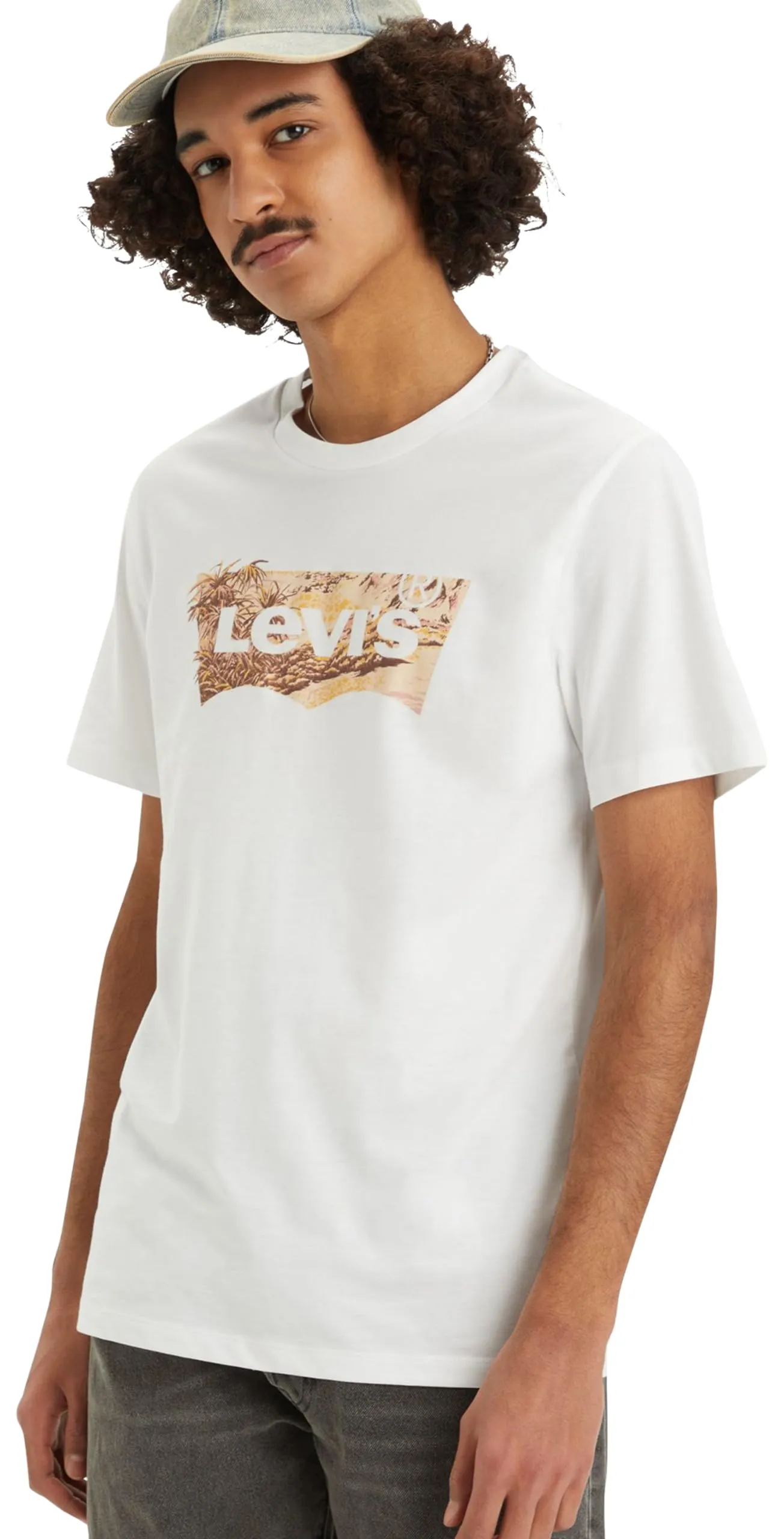 Levi's Graphic Crewneck T-Shirt Tropical Batwing White+, XS - immagine 6