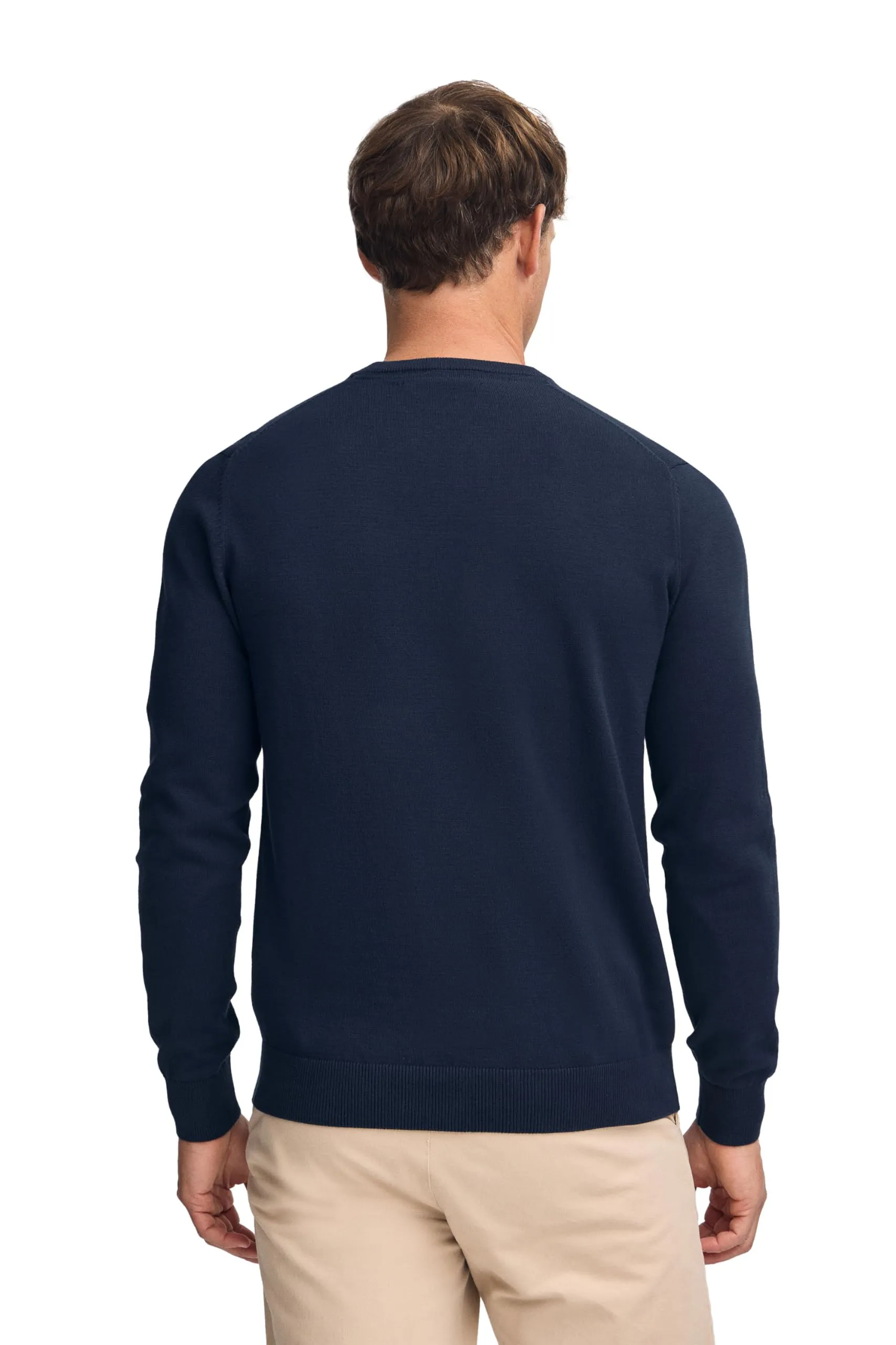 Polo Club Maglione Uomo Basico Blu 100% Cotone con Logo Ricamato - immagine 4