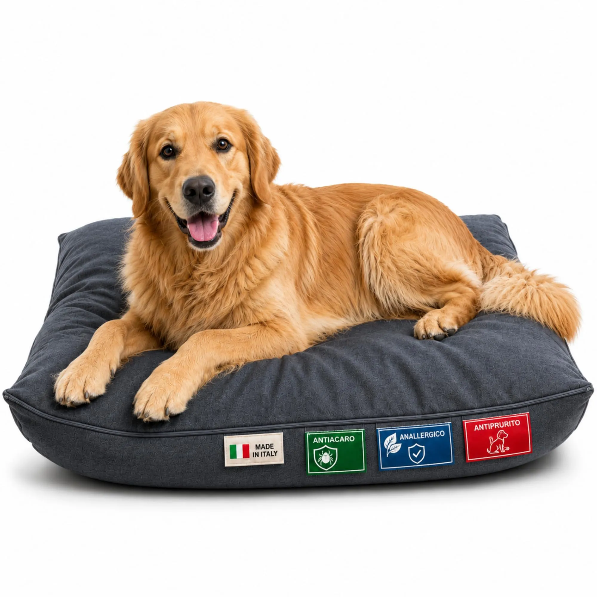 Dorian Home Cuccia per Cane e Gatto Sfoderabile e Lavabile, Extra Imbottito, Antimacchia e Resistente ai Graffi, 60 x 60 cm - immagine 1