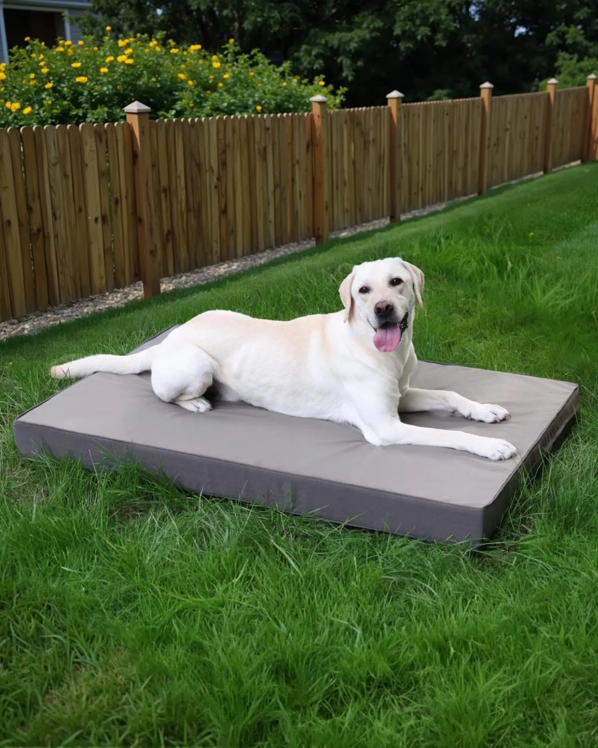 Favodormir Cuccia Cane Interno Ortopedica in Ecopelle Impermeabile, Grigio, 119 x 73 x 9 cm - immagine 8