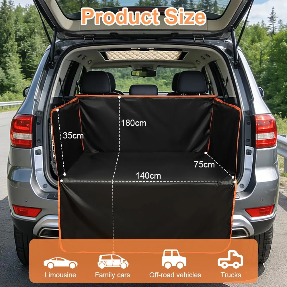 AUYAO Protezione Bagagliaio Auto per Cani, Impermeabile Antistrappo e Antiscivolo, 180 x 105 cm, Universale per Furgoni e SUV - immagine 2