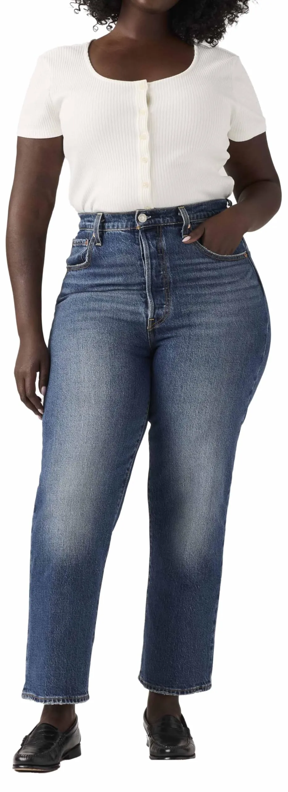 Levi's Ribcage Straight Ankle Jeans, My Honor No Dx, 31W / 29L - immagine 9