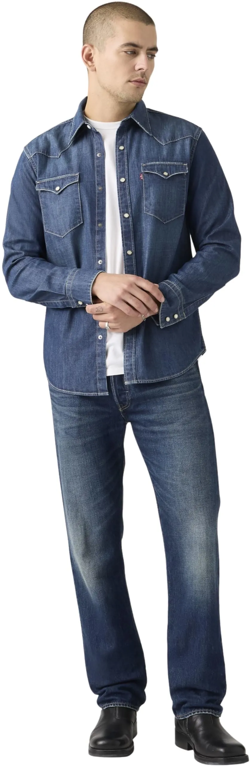 Levi's 501 Original Fit Jeans, On The Borderline, 33W / 32L - immagine 5