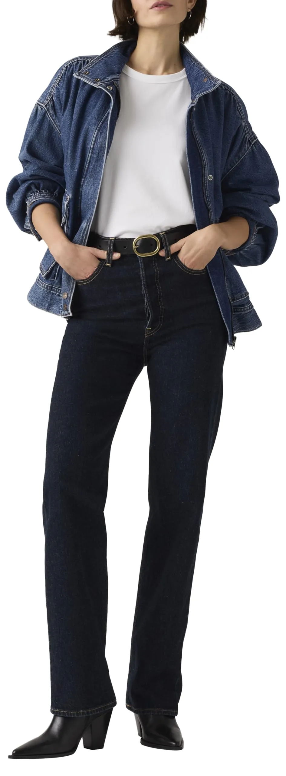 Levi's Ribcage Full Length Jeans, Small Course, 32W / 34L - immagine 1