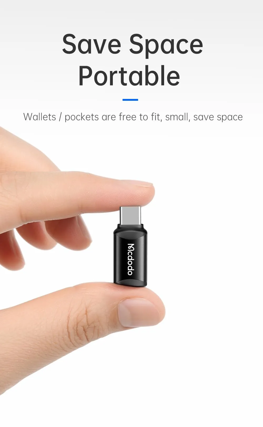 Mcdodo Lightning to USB C Adapter - immagine 7