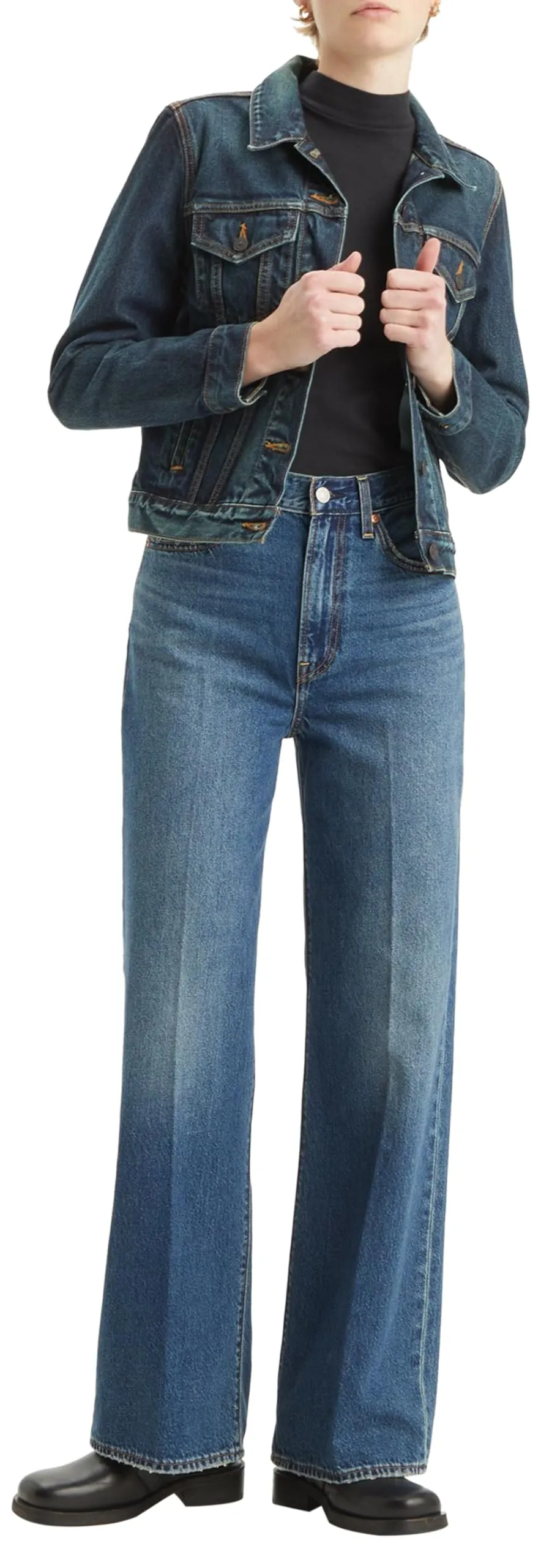 Levi's Ribcage Wide Leg Jeans, Polar Perimeter, 31W x 32L - immagine 8