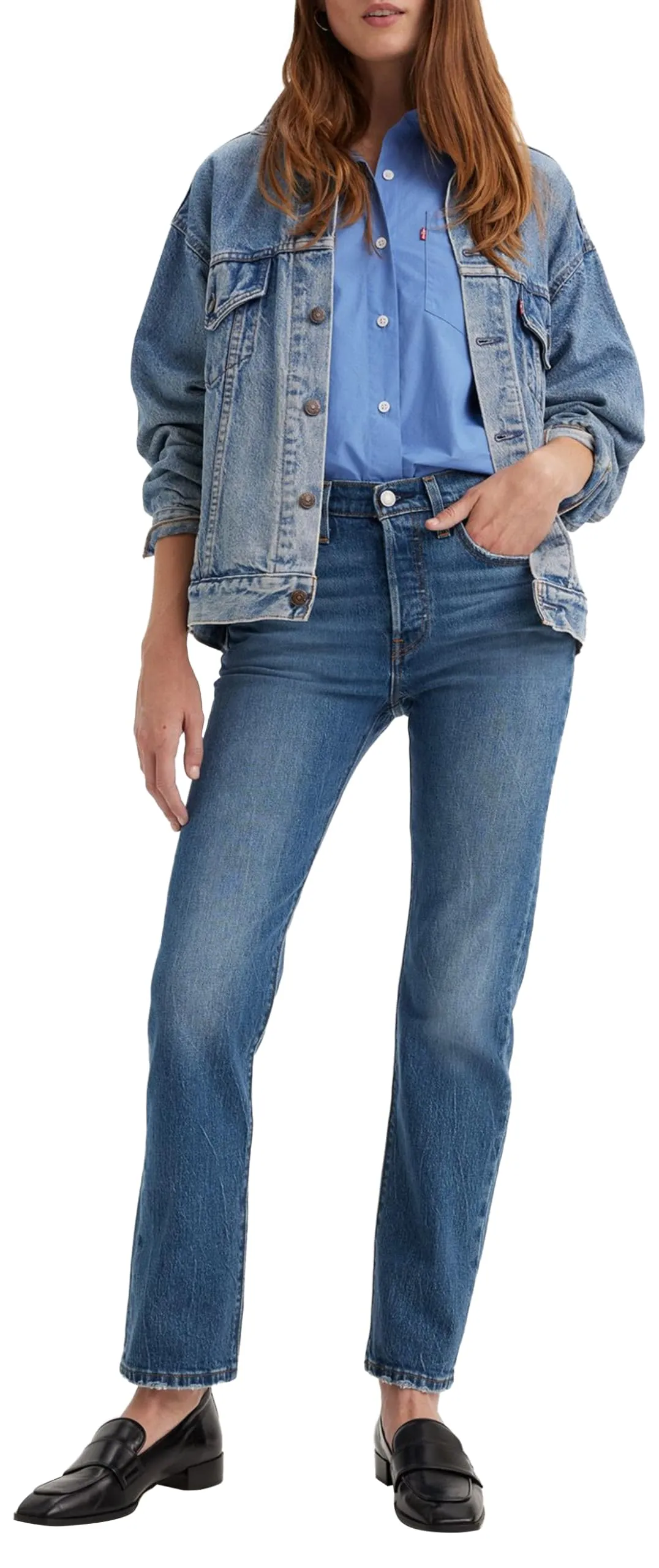 Levi's 501 Women's Jeans, Erin Can't Wait Stretch, 28W / 30L - immagine 9