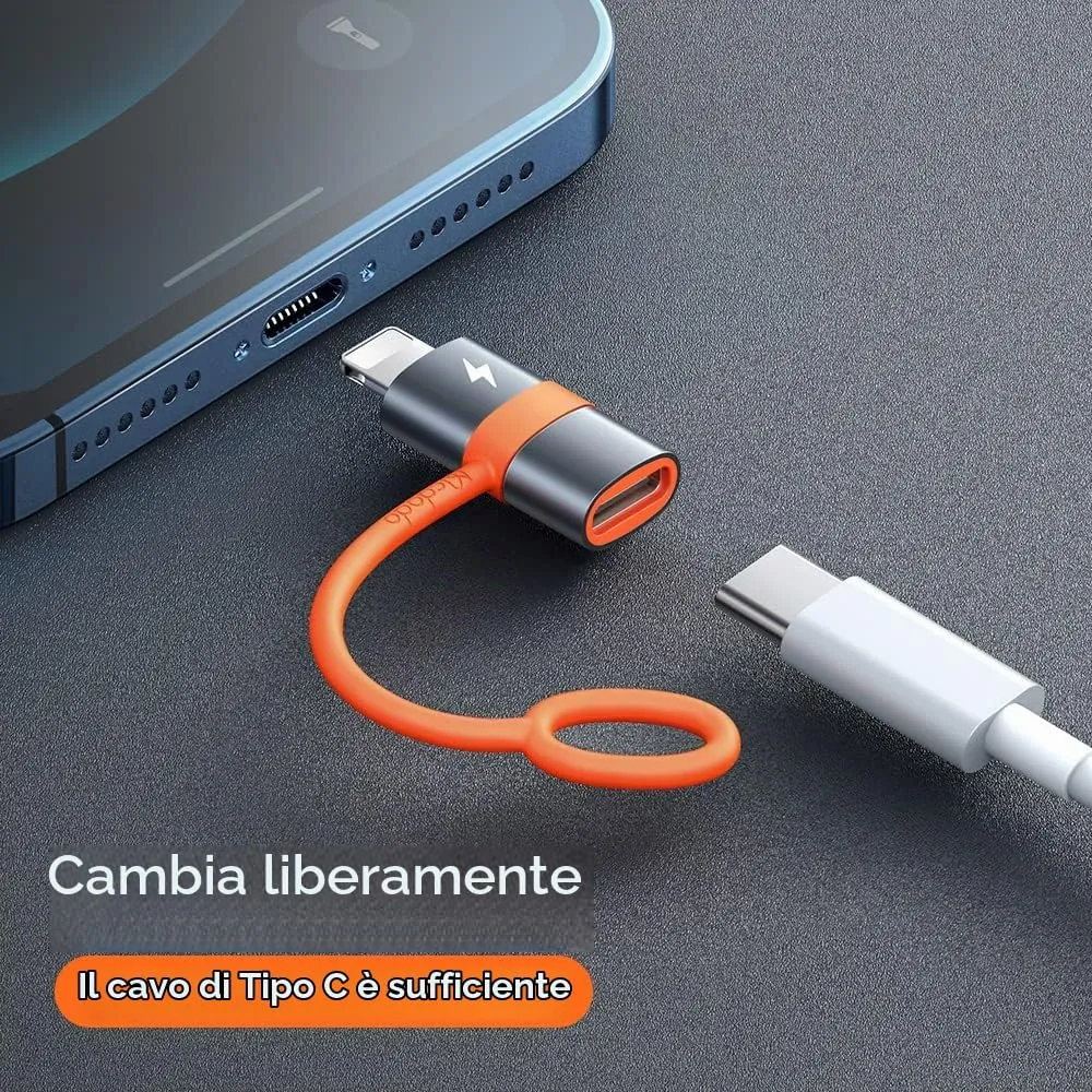 Mcdodo Adattatore USB-C a Lightning, PD 36W Ricarica Rapida e Sincronizzazione - immagine 7