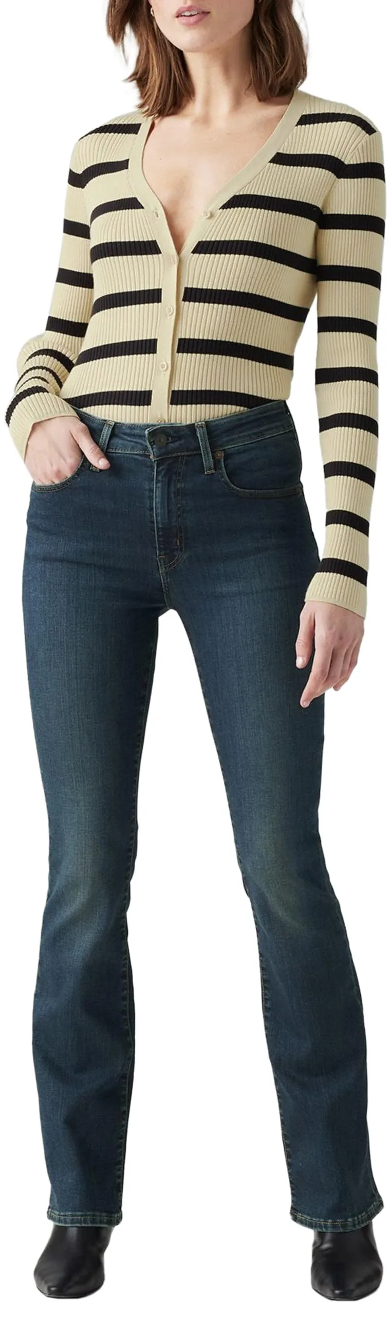 Levi's 725 High Rise Bootcut Jeans Donna, Blue Swell, 24W / 32L - immagine 1