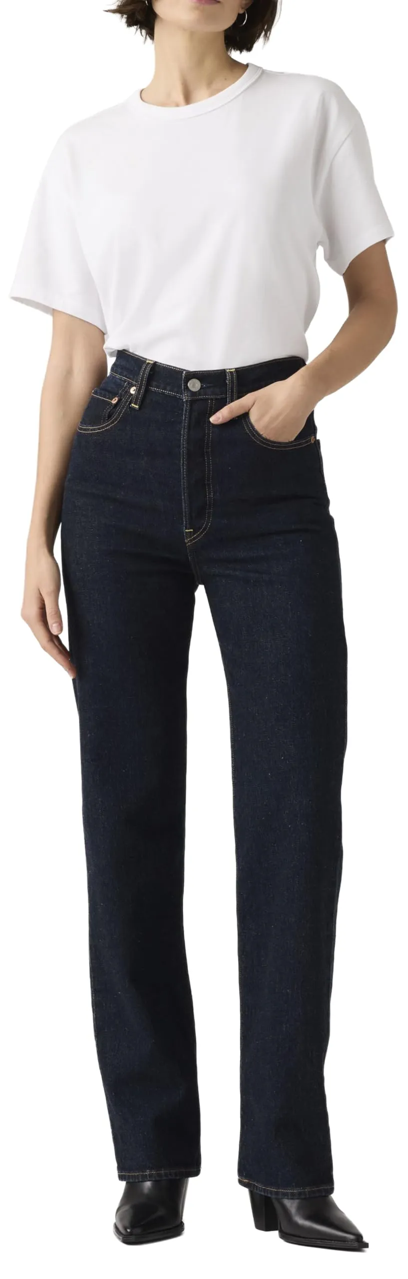 Levi's Ribcage Full Length Jeans, Small Course, 24W / 32L - immagine 5