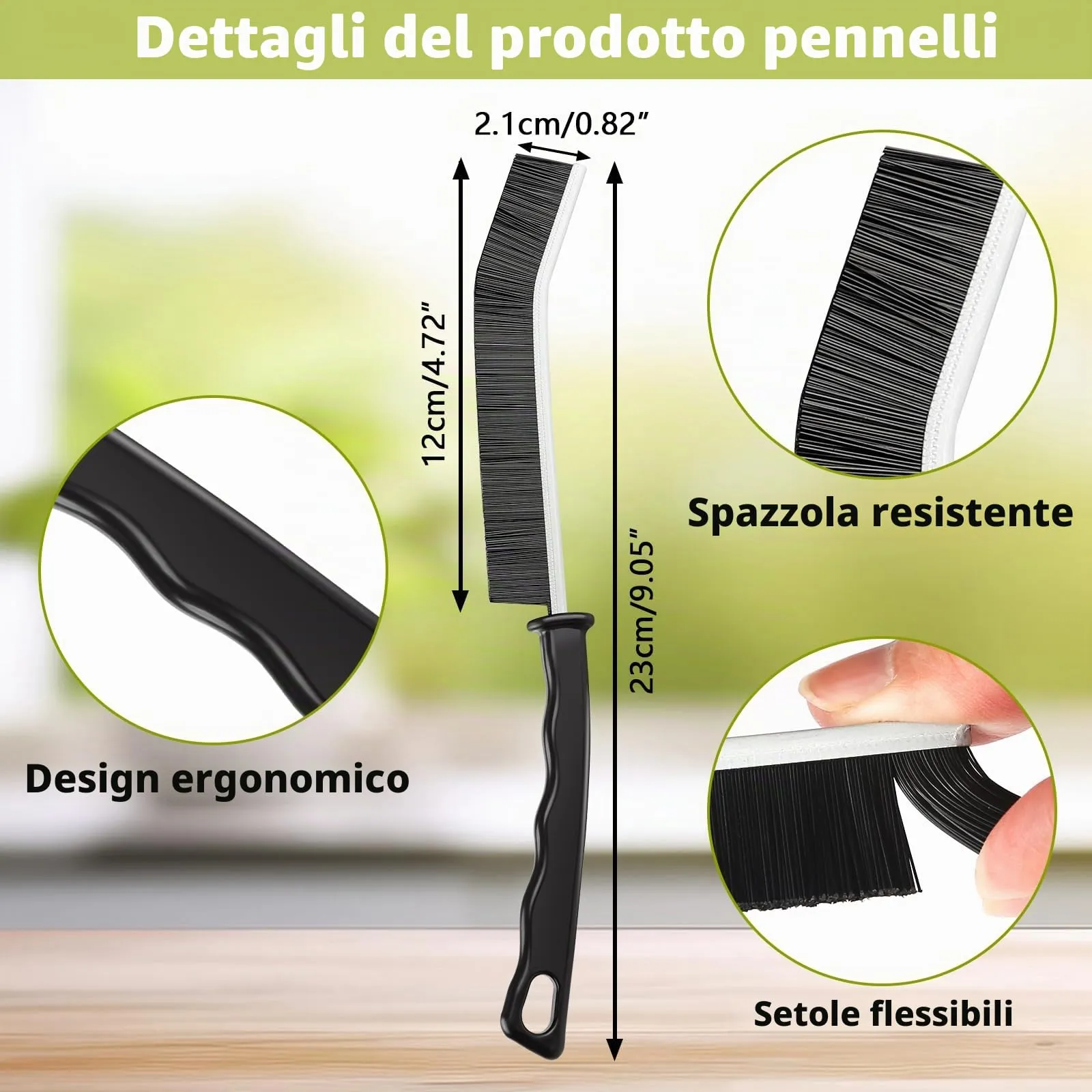 Tedmax Set Spazzole per la Pulizia delle Fessure, 10 Pezzi - immagine 5