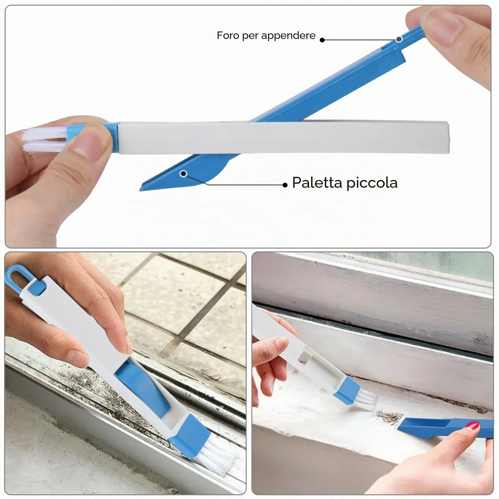 Tedmax Set Spazzole per la Pulizia delle Fessure, 10 Pezzi - immagine 6