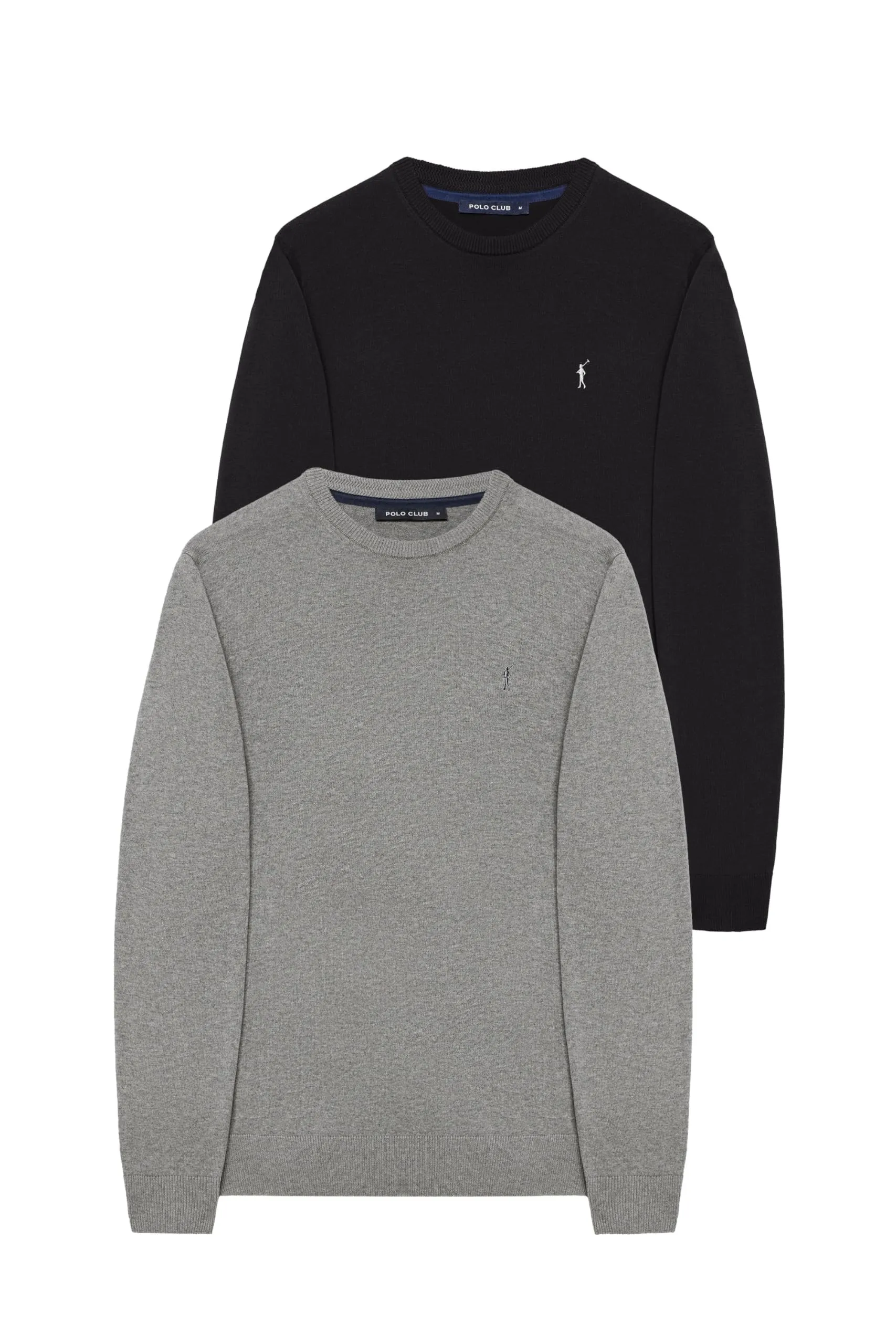 Polo Club Set 2 Maglione Girocollo Uomo 100% Cotone - immagine 1