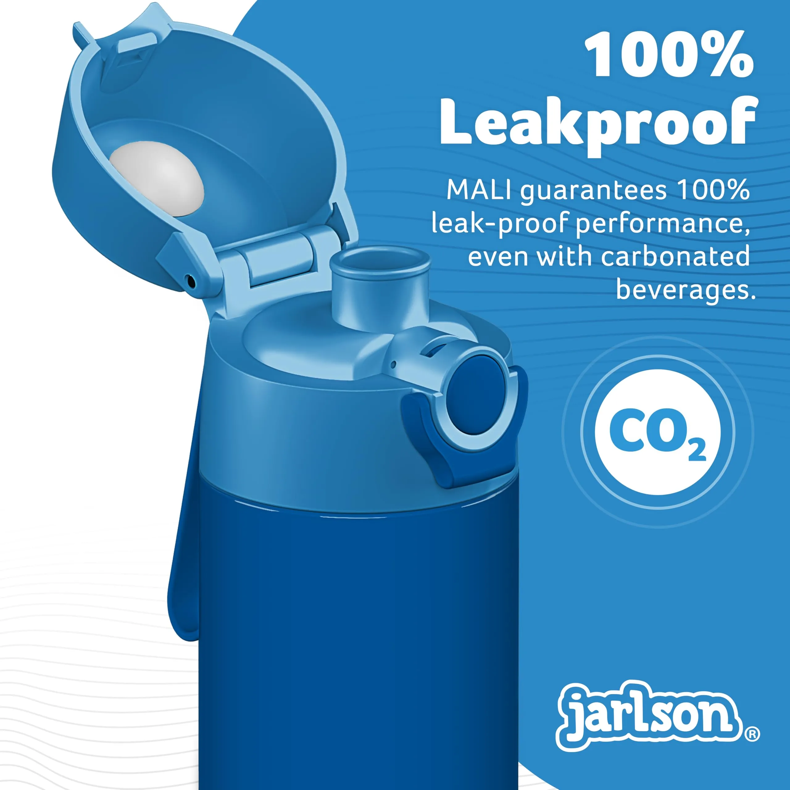 Jarlson Borraccia Termica Bambini Mali 500ml Acciaio Inox - Blu - immagine 4