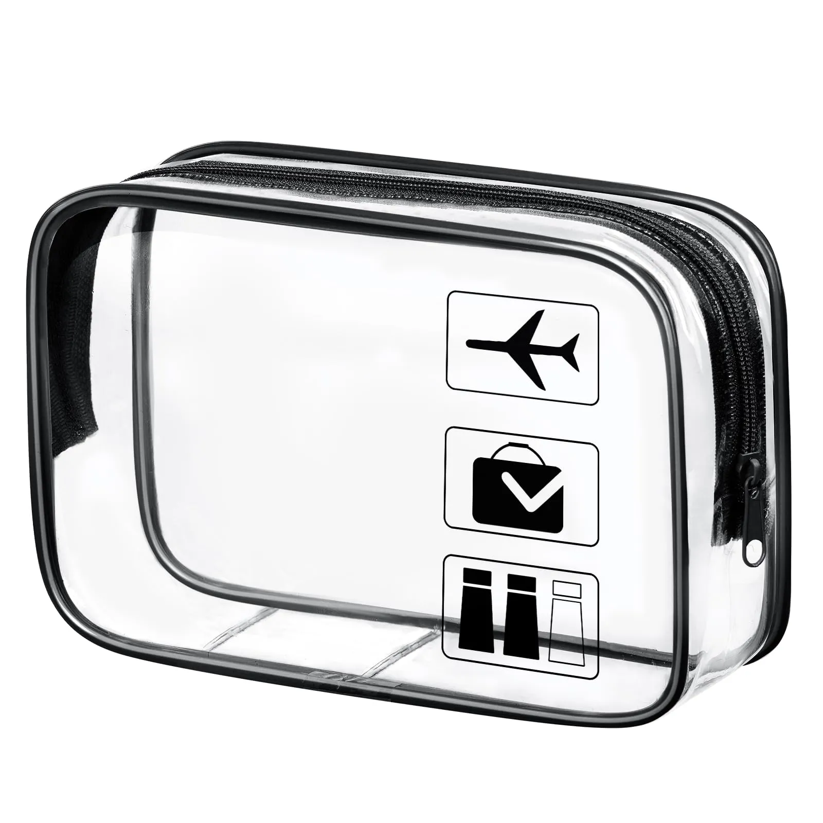 Aucuu Beauty Case Trasparente, Borsa da Toilettatura Impermeabile per Cosmetici e Viaggio - immagine 1