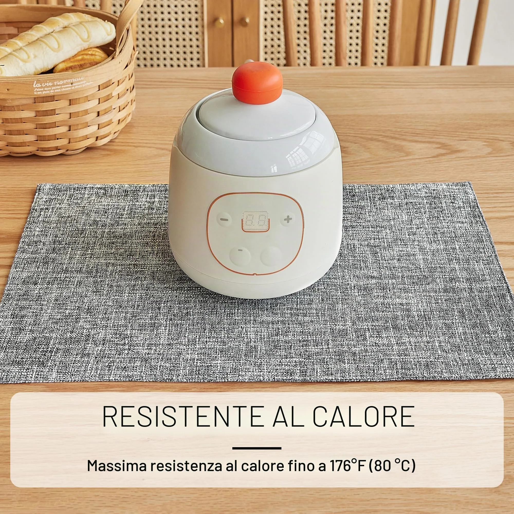 Softalker Tovagliette in finto lino, 30,5 x 45,7 cm, grigio cenere, set da 8 pezzi - immagine 3
