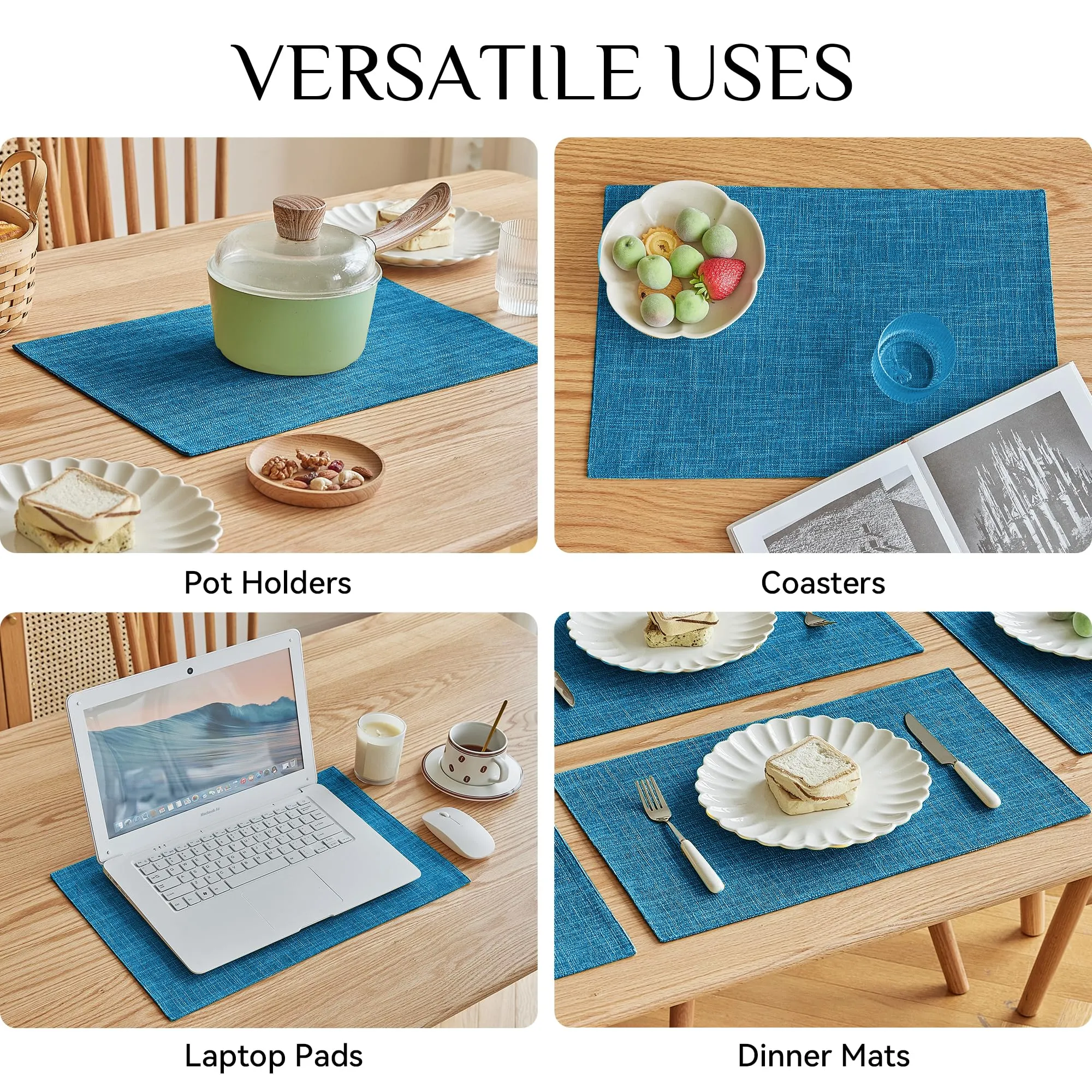 Softalker Tovagliette in finto lino, set di 8, 30,5 x 45,7 cm - immagine 5