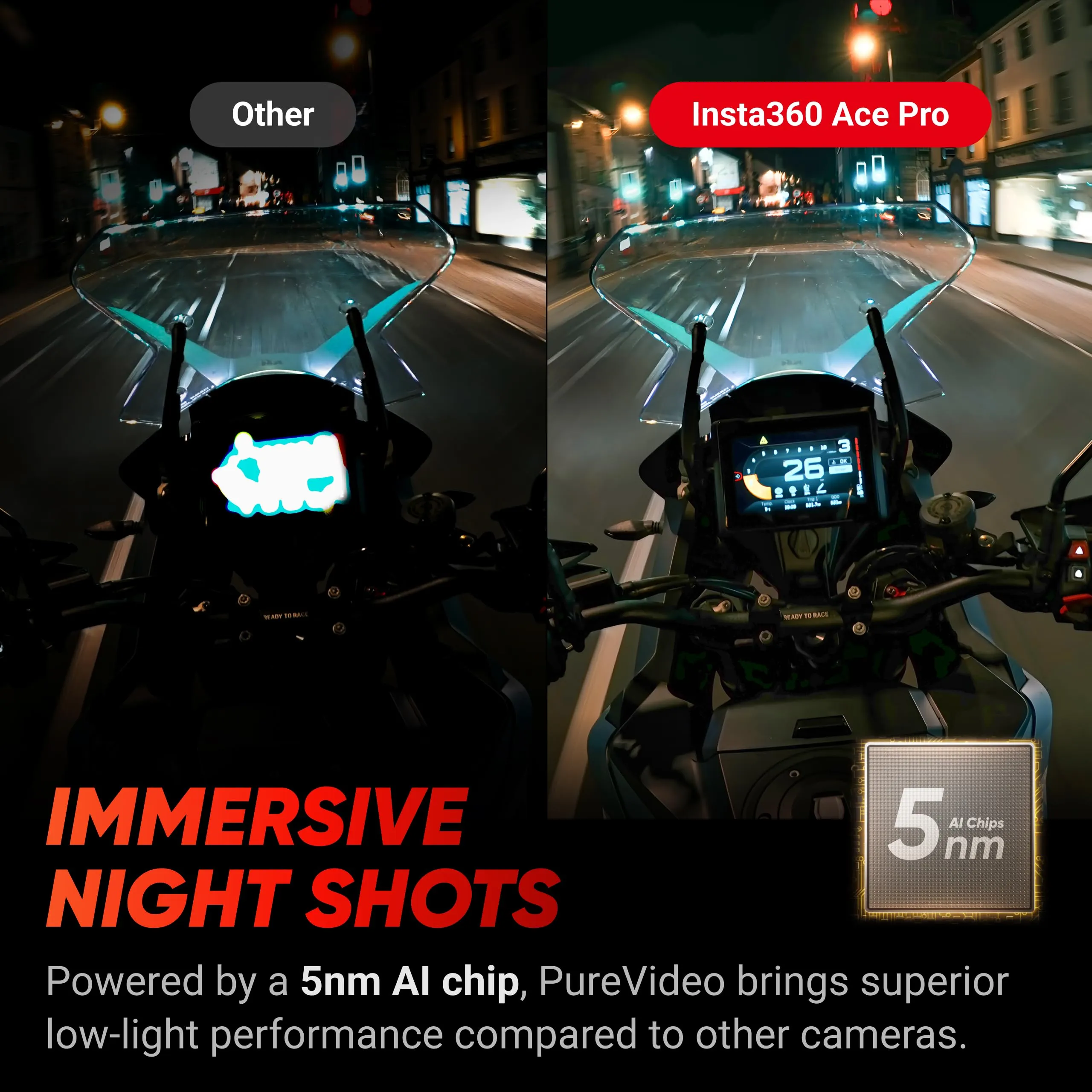 Insta360 Ace Pro Pack GPS - Action Cam Impermeabile Leica, Sensore 1/1.3", 4K120fps, Schermo Orientabile 2,4" - immagine 2