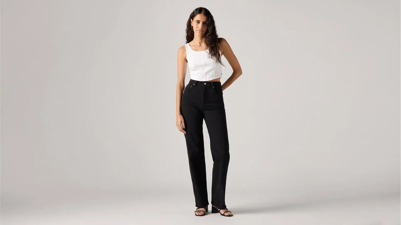 Levi's Ribcage Full Length Jeans Donna, Black Sprout, 29W / 32L - immagine 5