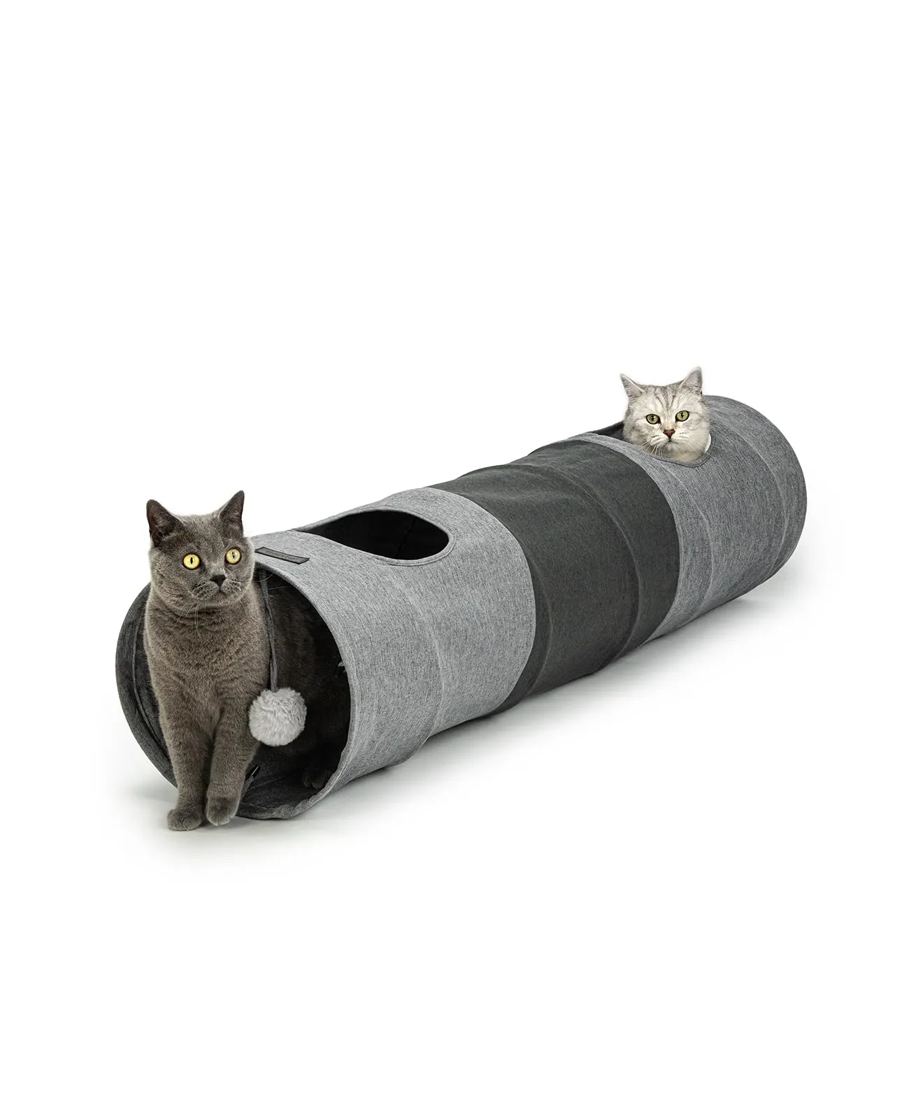 lionto Tunnel per Gatti con Pallina, Pieghevole ed Espandibile, 30x130 cm - immagine 1