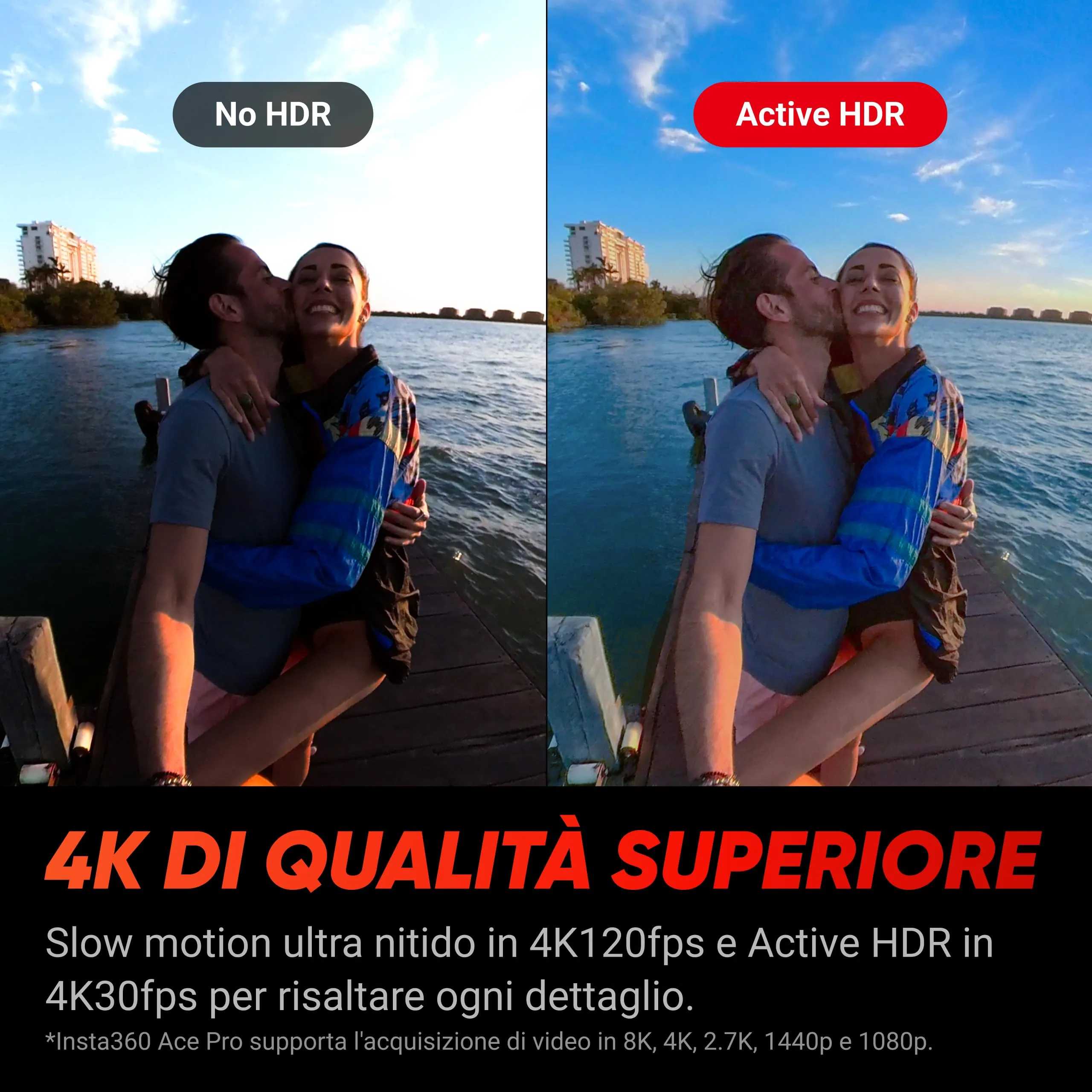 Insta360 Ace Pro Pack Creativo Action Cam, Sensore 1/1.3", 4K120fps, Schermo Orientabile 2.4" - immagine 5