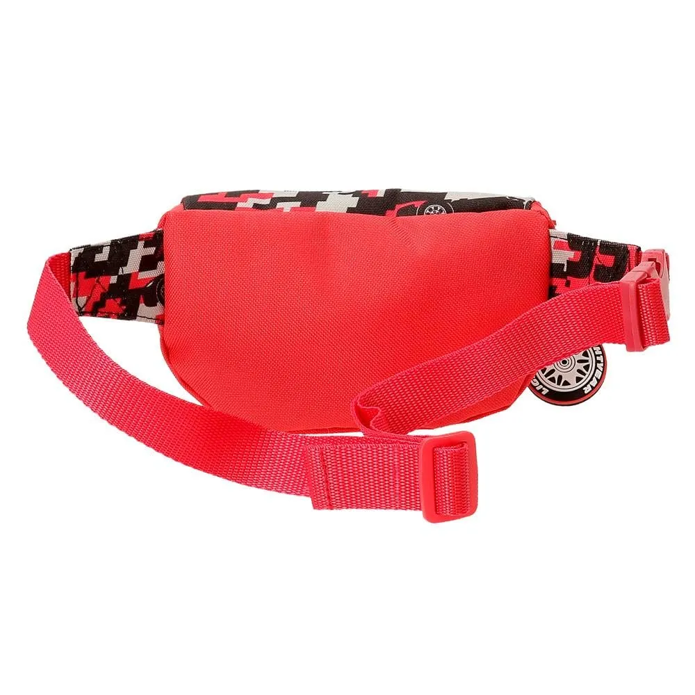Joumma Disney Cars Mcqueen Marsupio Rosso, Poliestere, 27x11x6.5 cm - immagine 2