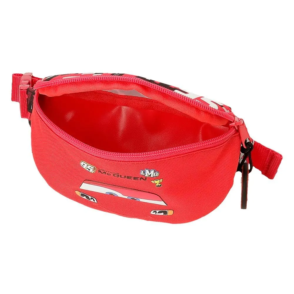 Joumma Disney Cars Mcqueen Marsupio Rosso, Poliestere, 27x11x6.5 cm - immagine 3