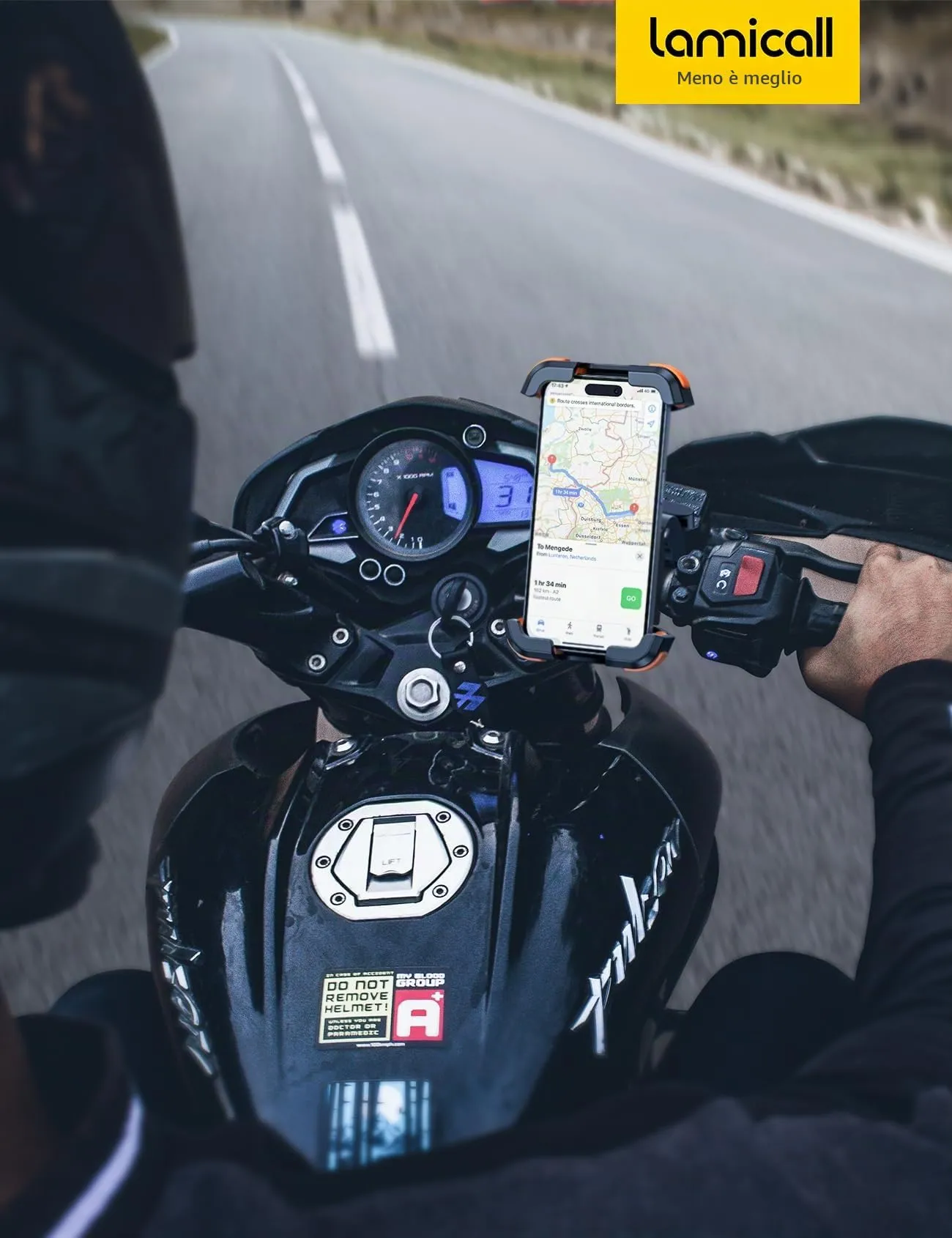 Lamicall Supporto Telefono Moto Antivibrazione Doppio Ammortizzatore - immagine 7