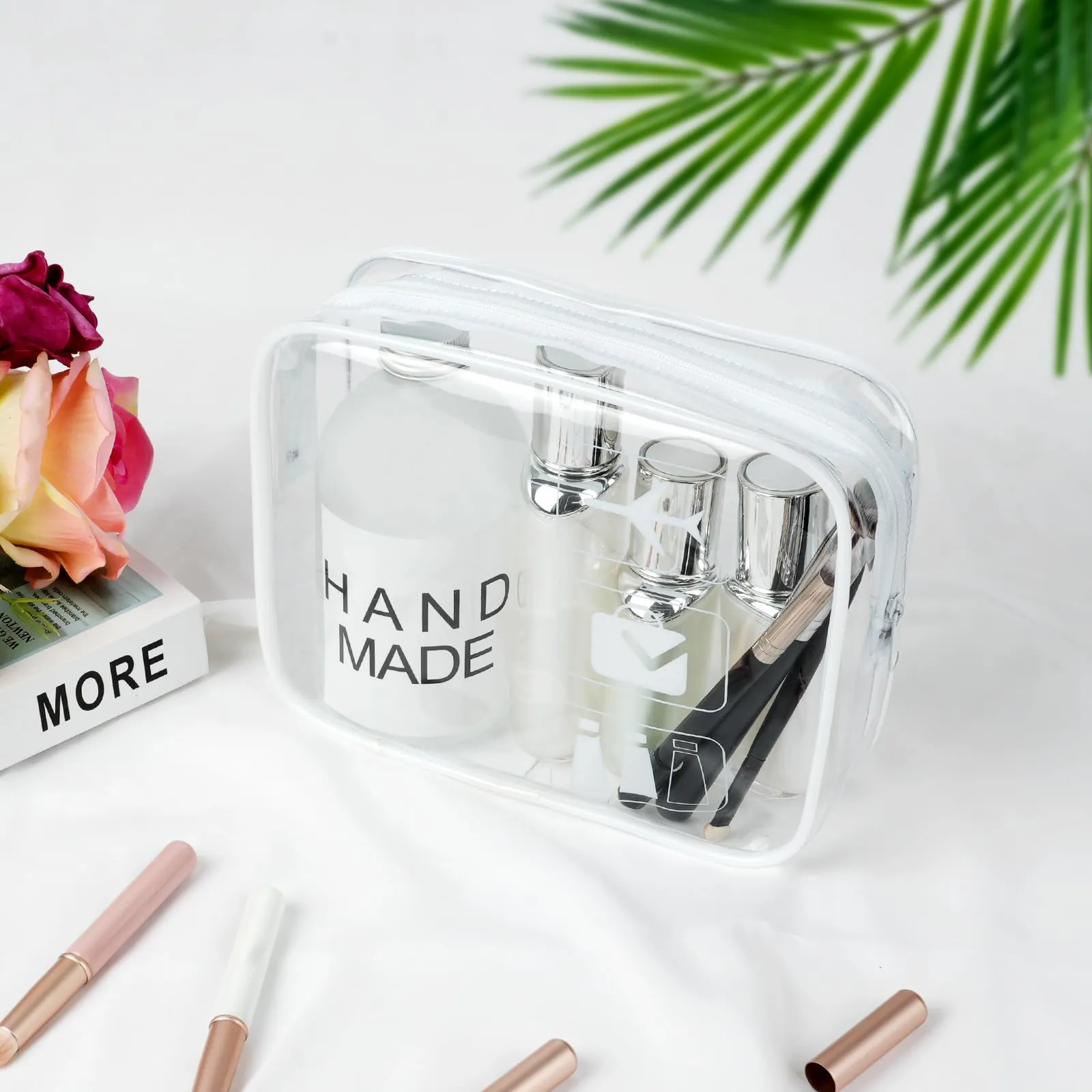 Aucuu Beauty Case Trasparente Impermeabile per Cosmetici e Viaggio - immagine 6