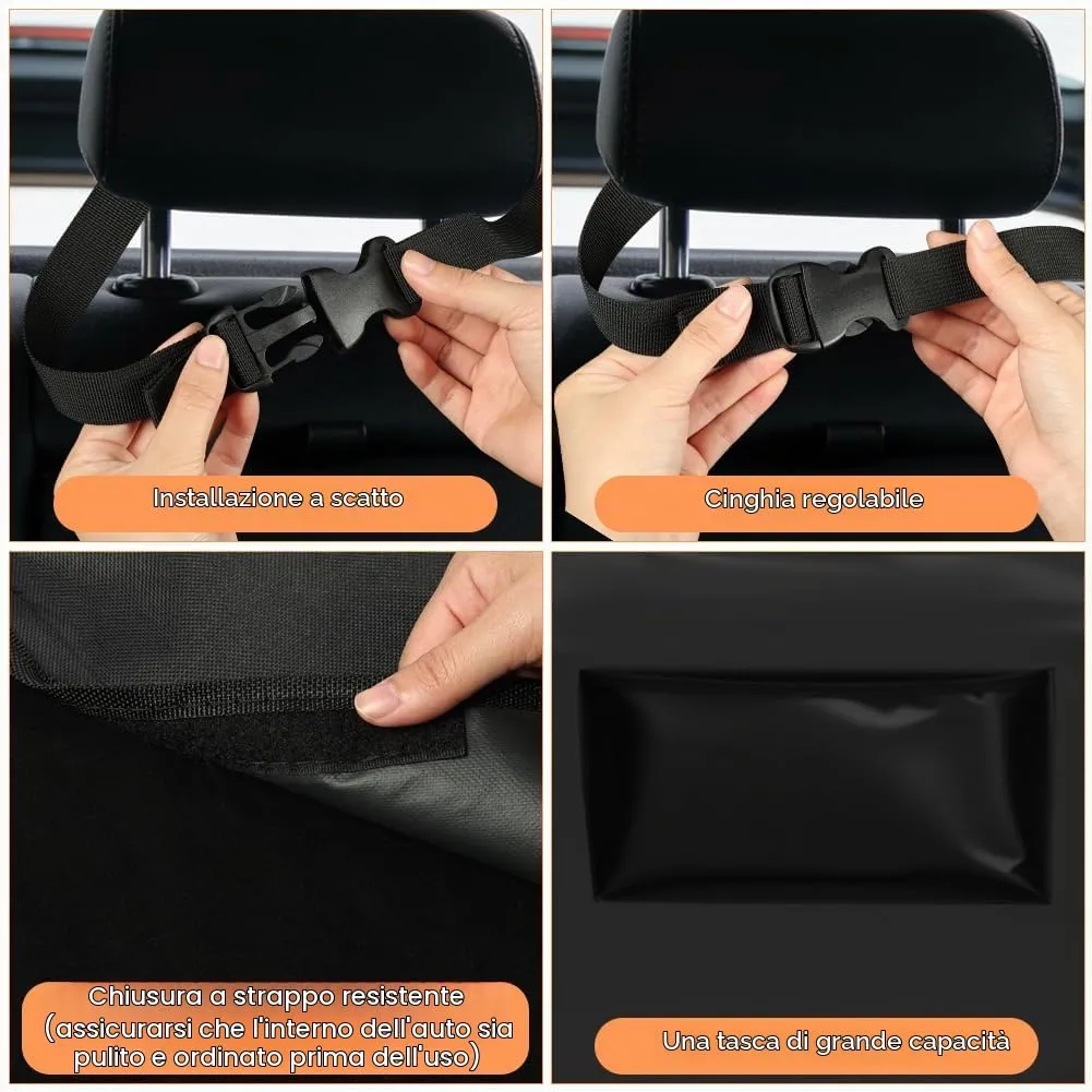 AUYAO Protezione Bagagliaio Auto per Cani con Tasca, 165 x 104 cm, Impermeabile e Antistrappo per Furgoni e SUV - immagine 3