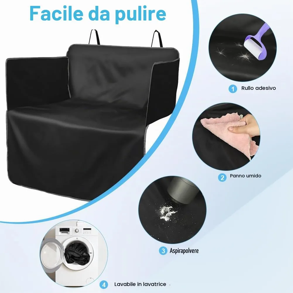 AUYAO Protezione Bagagliaio Auto per Cani, 180 x 105 cm, Impermeabile Antistrappo Antiscivolo Universale per Furgoni e SUV - immagine 5