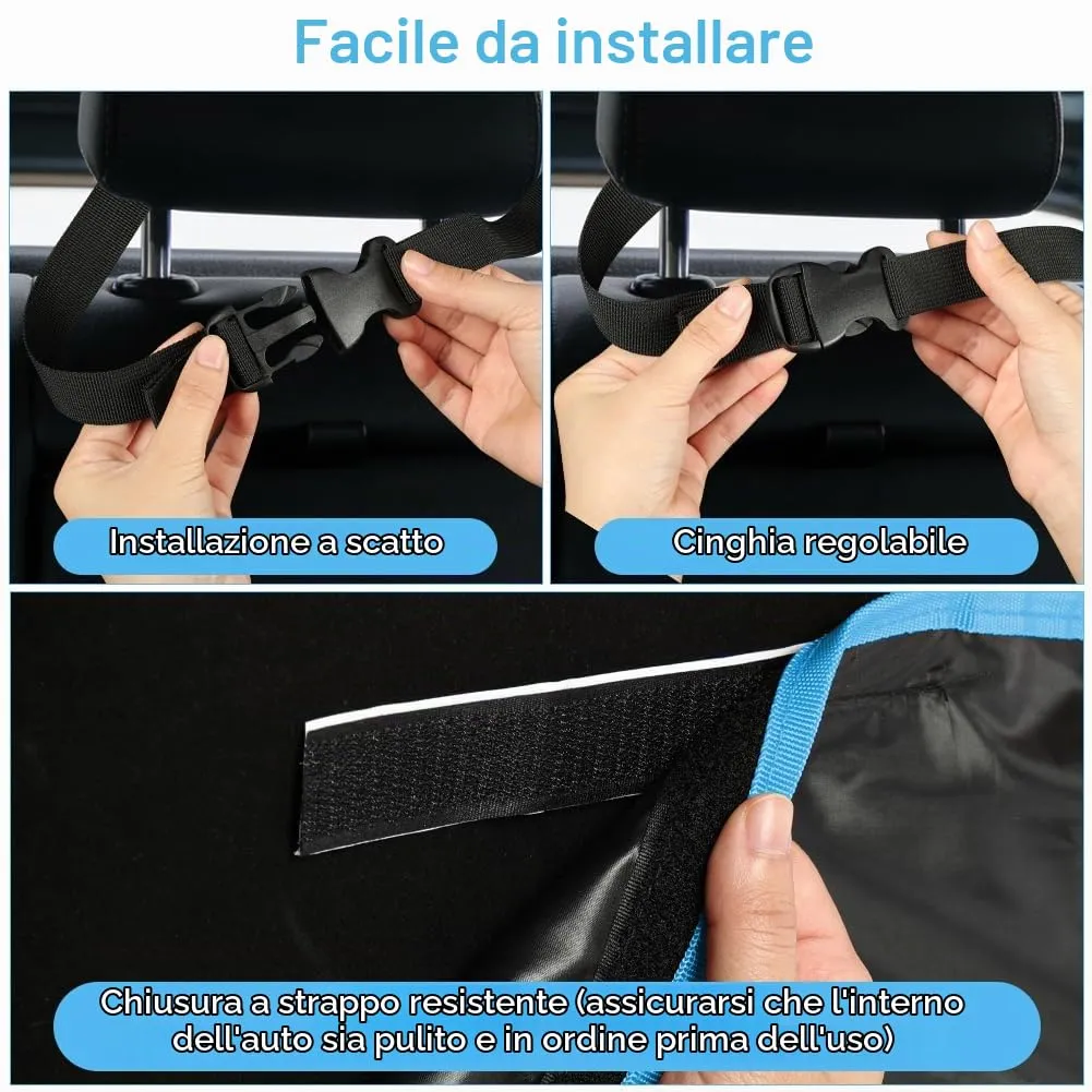AUYAO Protezione Bagagliaio Auto per Cani, Impermeabile e Antiscivolo, 180 x 105 cm, Universale per Furgoni e SUV - immagine 3