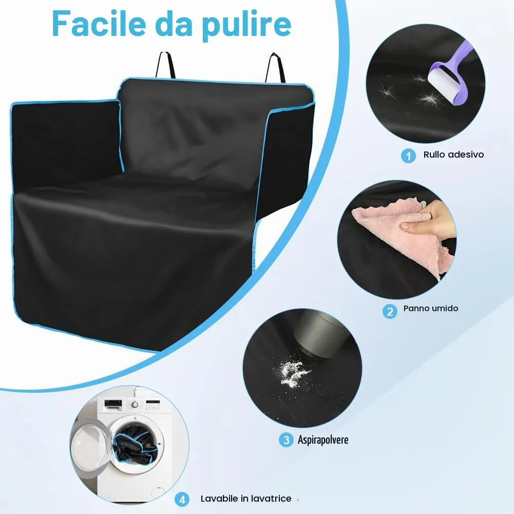 AUYAO Protezione Bagagliaio Auto per Cani, Impermeabile e Antiscivolo, 180 x 105 cm, Universale per Furgoni e SUV - immagine 5
