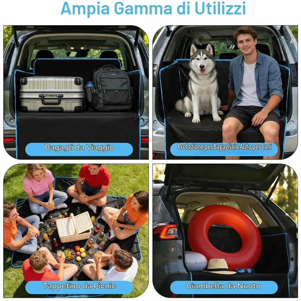 AUYAO Protezione Bagagliaio Auto per Cani, Impermeabile e Antiscivolo, 180 x 105 cm, Universale per Furgoni e SUV - immagine 7