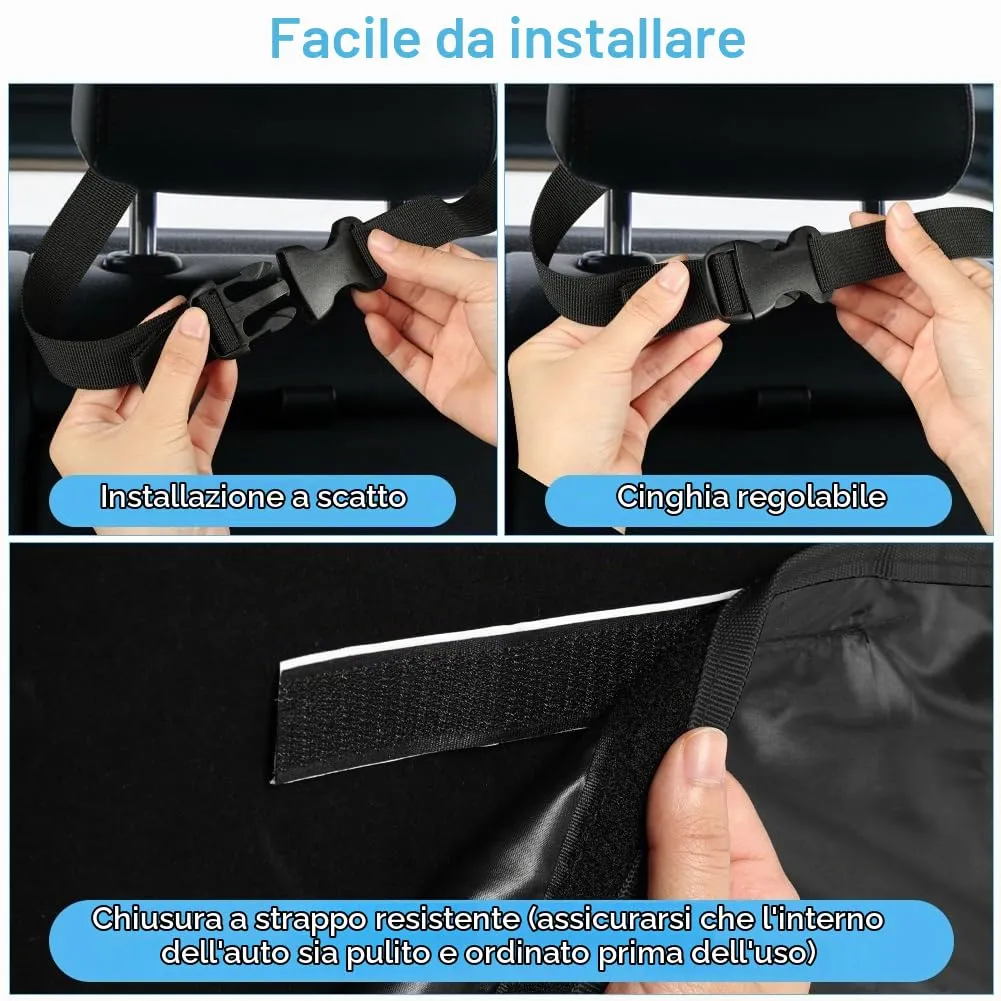 AUYAO Protezione Bagagliaio Auto per Cani, 180 x 105 cm, Impermeabile Antistrappo Antiscivolo Universale per Furgoni e SUV - immagine 3