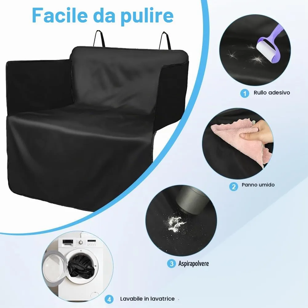 AUYAO Protezione Bagagliaio Auto per Cani, 180 x 105 cm, Impermeabile Antistrappo Antiscivolo Universale per Furgoni e SUV - immagine 5