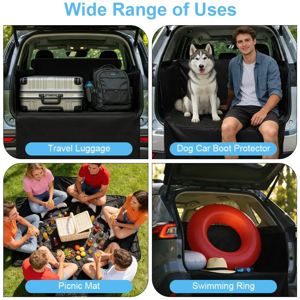 AUYAO Protezione Bagagliaio Auto per Cani, 180 x 105 cm, Impermeabile Antistrappo Antiscivolo Universale per Furgoni e SUV - immagine 7