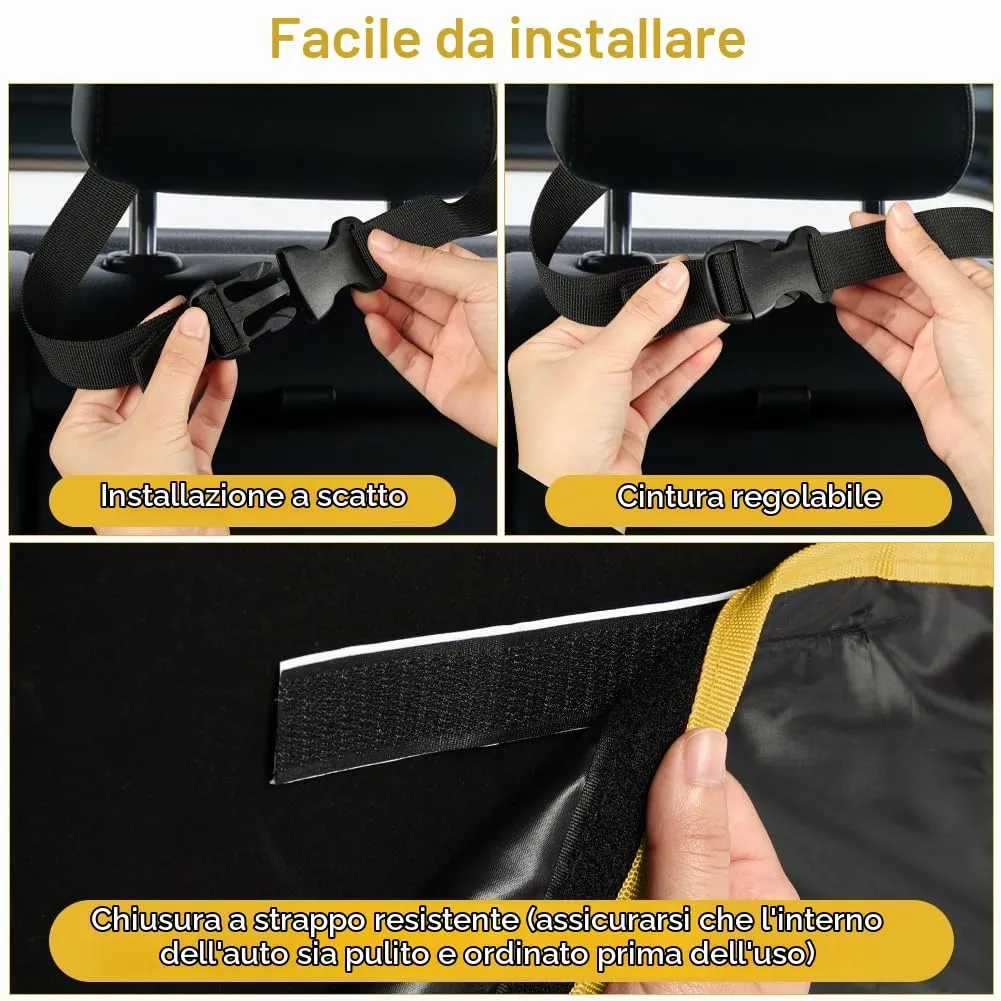 AUYAO Protezione Bagagliaio Auto per Cani, 180 x 105 cm, Impermeabile Antistrappo Antiscivolo Universale per Furgoni e SUV - immagine 3