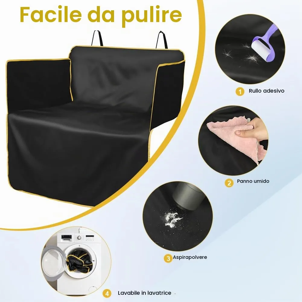 AUYAO Protezione Bagagliaio Auto per Cani, 180 x 105 cm, Impermeabile Antistrappo Antiscivolo Universale per Furgoni e SUV - immagine 5