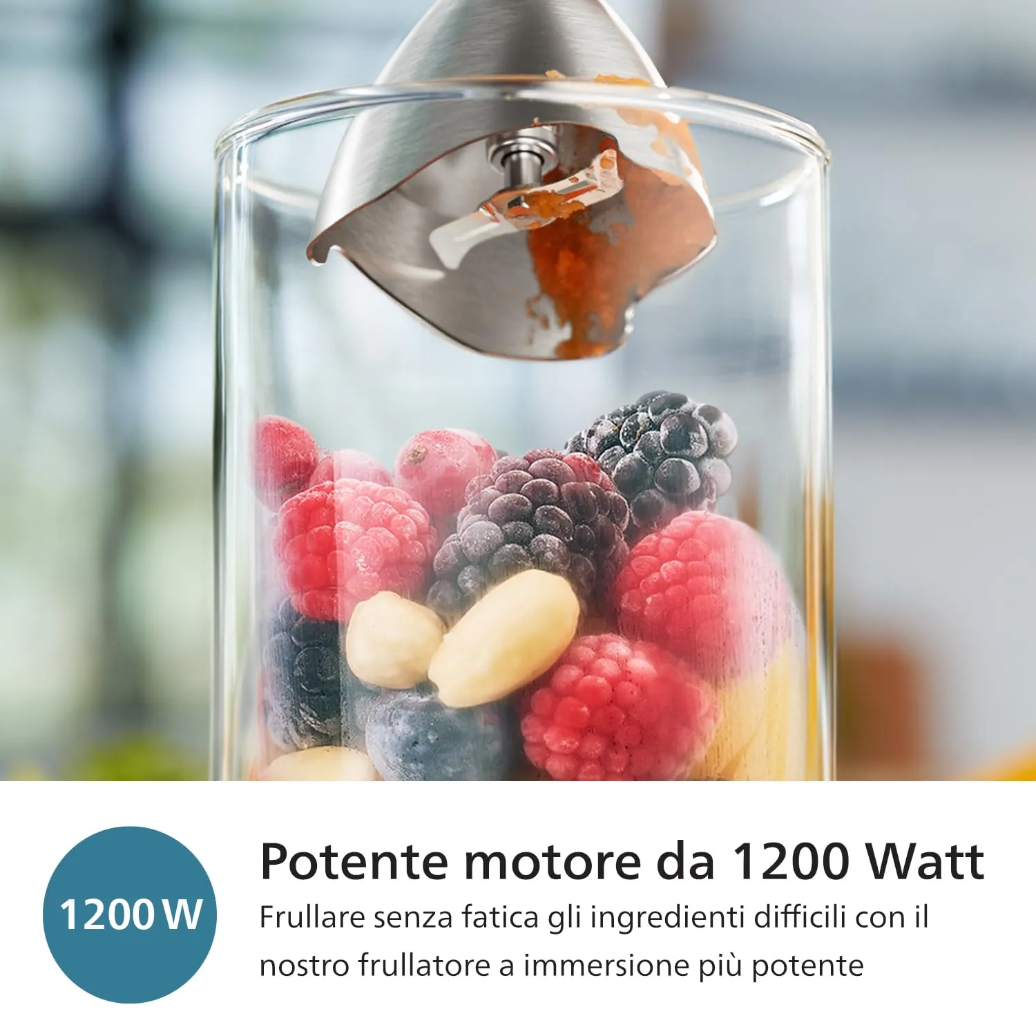 Philips ProMix Frullatore ad Immersione 5000, 1200W, HR2684/00, Nero - immagine 2