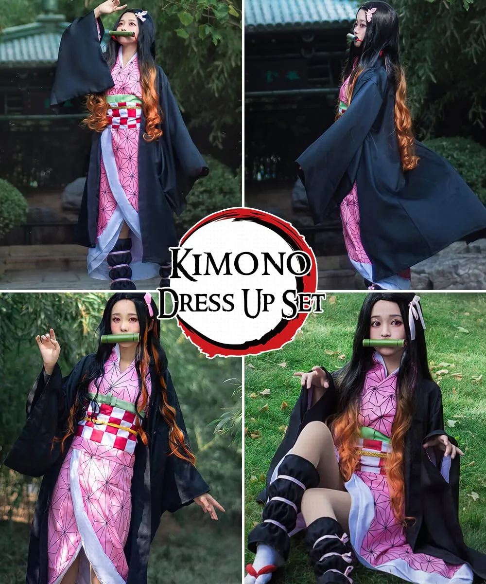 YYDSXK Cosplay Costume Nezuko Kimono Set for Kids - immagine 6