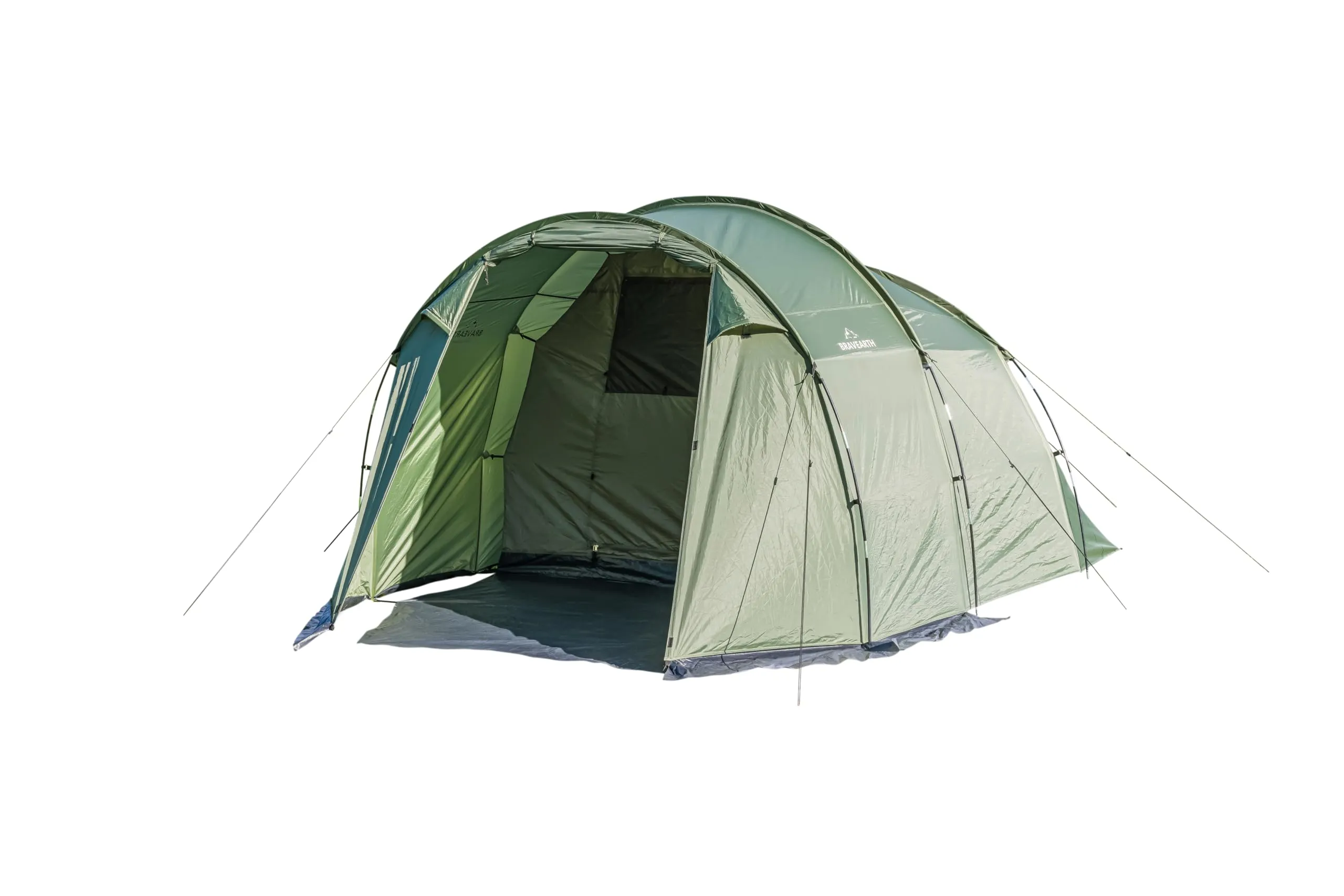 BravEarth Jaguar Tenda da Campeggio 4 Persone, Verde - immagine 1