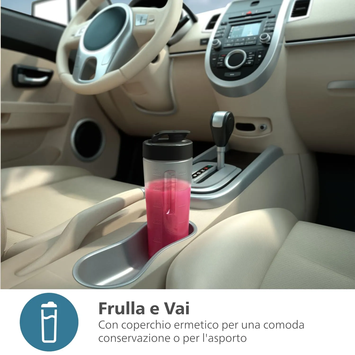 Philips Frullatore Elettrico Serie 5000 ProBlend Plus 800W 0,7L Nero HR2764/00 - immagine 6