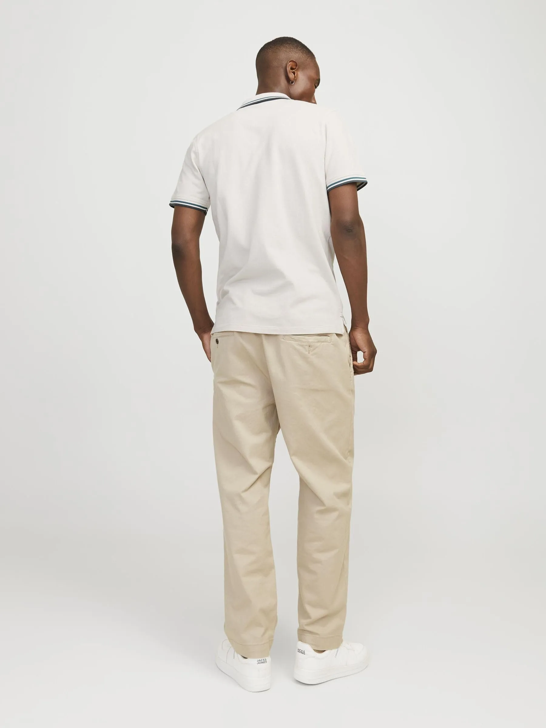 Jack & Jones Jjepaulos Polo Shirt, Moonbeam, L - immagine 3